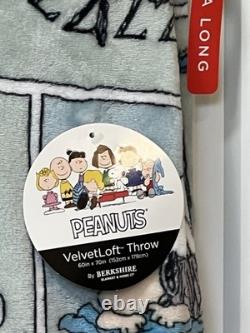 Snoopy Charlie Brown Comic Strip Plush Throw Peanuts