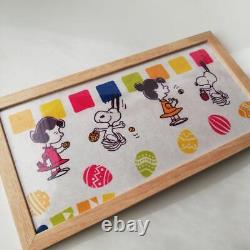 Snoopy Charlie Brown Linus Embroidery Pouch Flat FedEx DHL from JP