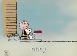 Snoopy Charlie Brown Peanuts Animation Cel Drawing OBG 1979 Schulz Melendez SN52