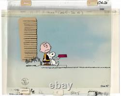 Snoopy Charlie Brown Peanuts Animation Cel Drawing OBG 1979 Schulz Melendez SN52