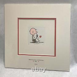 Snoopy Charlie Brown Peanuts Sowa & Reiser LE 82/500 Hand Painted Etching 10x10