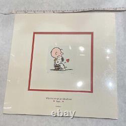 Snoopy Charlie Brown Peanuts Sowa & Reiser LE 82/500 Hand Painted Etching 10x10