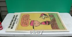 Snoopy Charlie Brown Poster Peanuts Hang-Up #5 Chicago Tribune Promo 1968
