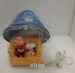 Snoopy Charlie Brown Shade Lamp Boxed Vintage Japan Character Toy