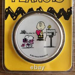 Snoopy Charlie Brown Silver Valentine'S Day Coins