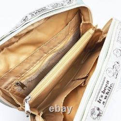 Snoopy Charlie Brown Travel Pouch Green Multi-Divider Organizer Wallet