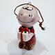 Snoopy Charlie Brown Vintage Ceramic Christmas Ornament Cute Decor