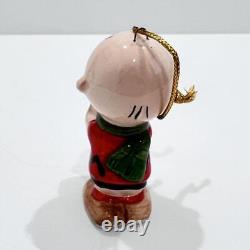 Snoopy Charlie Brown Vintage Ceramic Christmas Ornament Cute Decor