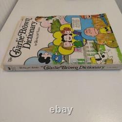 Snoopy Charlie Brown Vintage Dictionary Book Hardcover 1970s 400 Pages