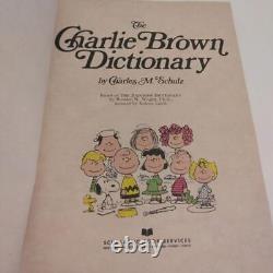 Snoopy Charlie Brown Vintage Dictionary Book Hardcover 1970s 400 Pages