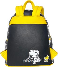 Snoopy & Charlie Brown Women's Double Strap Allover Print Shoulder Bag