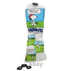 Snoopy Charlie Brown comics golf club head cover driver fairway wood x2 Peanuts