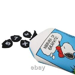 Snoopy Charlie Brown comics golf club head cover driver fairway wood x2 Peanuts