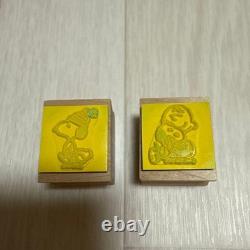 Snoopy Charlie Brown wooden stamp vintage retro #247775