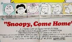 Snoopy Come Home movie poster CHARLES M SCHULZ Peanuts CHARLIE BROWN Animated 72