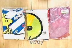 Snoopy Cushion Towel Pouch Bag Tumbler Charlie Brown Woodstock Anime Rare Lot 8