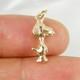 Snoopy Dog Charlie Brown Cartoon Charm Genuine 375 9ct 9k Yellow Gold C173