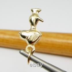 Snoopy Dog Charlie Brown Cartoon Charm Genuine 375 9ct 9k Yellow Gold C173