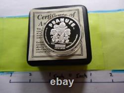 Snoopy Easter Basket Peanuts 2000 Charlie Brown Lucy 999 Silver Coin Case Coa