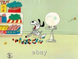 Snoopy Easter Charlie Brown PEANUTS Cel n Drawing 1974 Schulz Melendez SN113