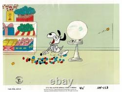 Snoopy Easter Charlie Brown PEANUTS Cel n Drawing 1974 Schulz Melendez SN113