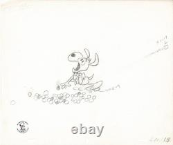 Snoopy Easter Charlie Brown PEANUTS Cel n Drawing 1974 Schulz Melendez SN113