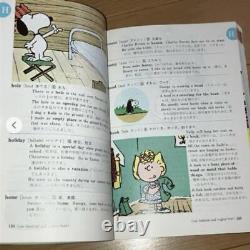 Snoopy English-Japanese Dictionary Illustrated Charlie Brown Green Cover