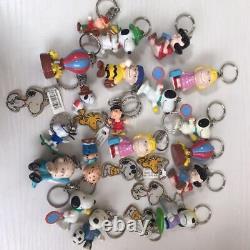 Snoopy Figure Mascot key chain Peanuts Lucy Charlie Brown Rare Many lot s2290