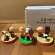 Snoopy Figure Lot Set 3 Woodstock Charlie Brown Telephone Peanuts Doghouse