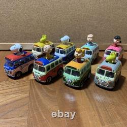 Snoopy Goods lot set 8 Takara ChoroQ bus woodstock Charlie Brown Complete set