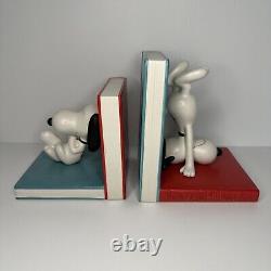 Snoopy Hallmark Bookends -Rare- Wisdom of Charlie Brown Peanuts Guide to Life