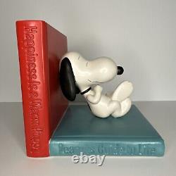 Snoopy Hallmark Bookends -Rare- Wisdom of Charlie Brown Peanuts Guide to Life