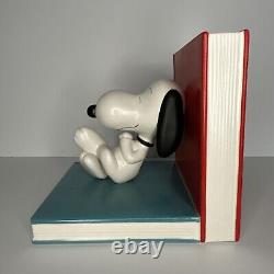 Snoopy Hallmark Bookends -Rare- Wisdom of Charlie Brown Peanuts Guide to Life