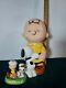 Snoopy Hugging Charlie Brown Westland Cookie Jar W / Magnetic S & P