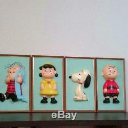 Snoopy Linus Lucy Charlie Brown 3D Wall Picture Photo Frame 1960 vintage