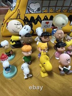 Snoopy Mini Figure pouch lot of 25 Set sale Charlie Brown Lucy woodstock etc