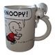 Snoopy Mug Rare 3d-hallmark Peanuts Charlie Brown Snoopy Hanging On Handle Mug