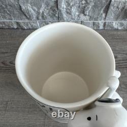 Snoopy Mug RARE 3D-Hallmark Peanuts Charlie Brown Snoopy Hanging On Handle Mug
