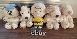 Snoopy Museum Plush Pink / Gray / Charlie Brown / Andy / Olaf Set Peanuts NEW FS