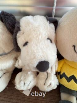 Snoopy Museum Plush Pink / Gray / Charlie Brown / Andy / Olaf Set Peanuts NEW FS