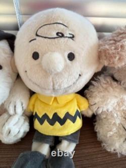 Snoopy Museum Plush Pink / Gray / Charlie Brown / Andy / Olaf Set Peanuts NEW FS