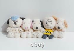 Snoopy Museum Plush Pink / Gray / Charlie Brown / Andy / Olaf Set Peanuts NEW FS