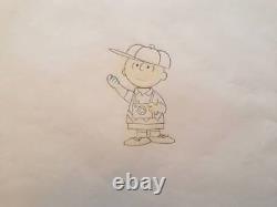 Snoopy Peanuts Charlie Brown Original Picture Cel Drawing Limited Rare No. Ps638