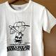 Snoopy Peanuts Charlie Brown T-shirt Short Sleeve S Size White