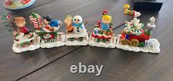 Snoopy Peanuts Merry Christmas Charlie Brown Train Danbury 5 Piece