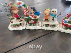 Snoopy Peanuts Merry Christmas Charlie Brown Train Danbury 5 Piece