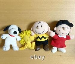 Snoopy Plush Toy Doll Peanuts Woodstock Lucy Charlie Brown Lot of 4 s3402