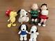 Snoopy Plush Character Goods Lot Of 6 Set Sale Charlie Brown Surrey Woodstock