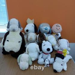 Snoopy Plush lot of 15 Set sale Doll character Goods woodstock Charlie Brown