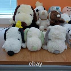 Snoopy Plush lot of 15 Set sale Doll character Goods woodstock Charlie Brown